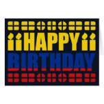Colombia Flag Birthday Card