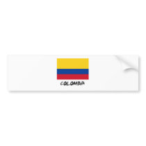 Colombia Flag bumper stickers
