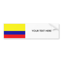 COLOMBIA FLAG Bumper Sticker bumper stickers