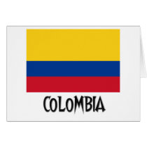 Colombia Flag cards