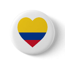 Colombia Flag Heart buttons