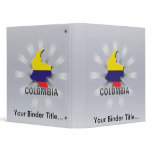 Colombia Flag Map 2.0 Vinyl Binders