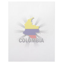 Colombia Flag Map 2.0 Custom Letterhead