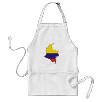 Colombia flag map aprons