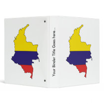 Colombia Flag Map full size Vinyl Binders