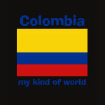 Colombia Flag Map Text Ladies Baby Doll