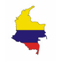 Colombia flag map t-shirts