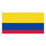 Colombia flag photo cards
