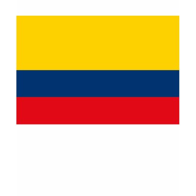 Colombia Flag T-shirt by FlagTshirts
