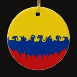 Colombia Gnarly Flag ornaments by Flagnostic Colombia Gnarly Flag ornaments