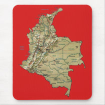Colombia Map Mousepad