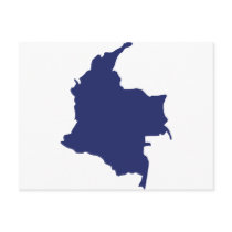 Colombia Map postcards