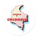 Colombia Map stickers by worldtees Colombia Map stickers