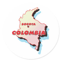 Colombia Map stickers
