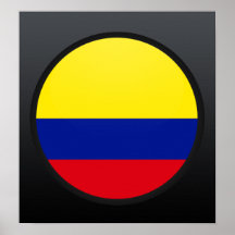 Colombia quality Flag Circle Print
