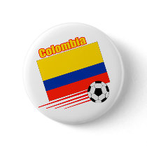 Colombia Soccer Team Pinback Buttons button