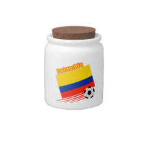 Colombia Soccer Team Candy Dish candyjar