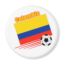 Colombia Soccer Team magnets