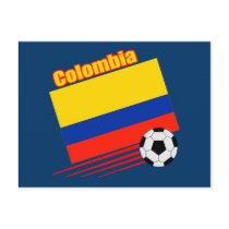 Colombia Soccer Team Postcard postcard