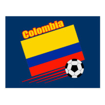 Colombia Soccer Team Postcard