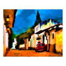 Colombia Villa Matte Painting posters by Arte_De_Marco Colombia Villa Matte Painting posters