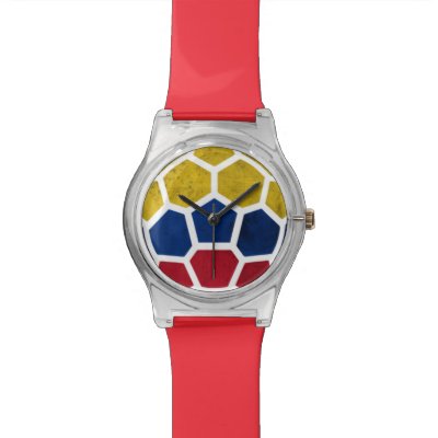 Colombia Red Designer Watch