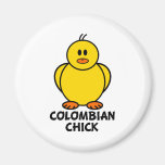 Colombian Chick Fridge Magnets