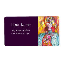 COLOMBINA purple Custom Shipping Label