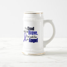 Colon Cancer ANGEL 1 Dad Mugs