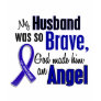 Colon Cancer ANGEL 1 Husband T Shirts