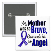 Colon Cancer ANGEL 1 Mother Button