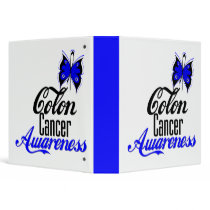 Colon Cancer Awareness Butterfly Medical Binder by cancerapparel Colon Cancer Awareness Butterfly Medical Binder
