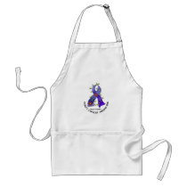 Colon Cancer Awareness FLOWER RIBBON 1 aprons by awarenessgifts Colon Cancer Awareness FLOWER RIBBON 1 aprons