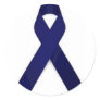 Colon Cancer Awareness Round Stickers