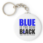 Colon Cancer Blue is The New Black Keychains