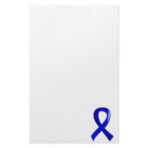 Colon Cancer Blue Ribbon 3 Personalized Stationery