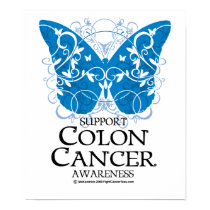 Colon Cancer Butterfly posters
