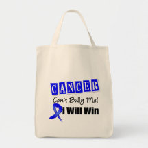 Colon Cancer Cant Bully Me I Will Win Tote Bag