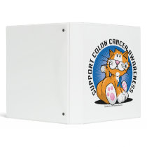 Colon Cancer Cat binders by fightcancertees Colon Cancer Cat binders