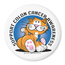 Colon Cancer Cat magnets