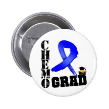 Colon Cancer Chemo Grad Pins