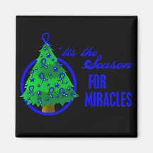 Colon Cancer Christmas Miracles Fridge Magnets