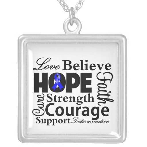 Colon Cancer Collage of Hope Custom Jewelry