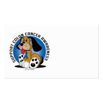Colon Cancer Dog Business Card Templates