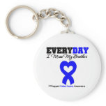 COLON CANCER Every Day I Miss My Brother Key Chain