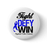 Colon Cancer Fight Defy Win buttons