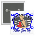 Colon Cancer Fight Like A Girl Boxer buttons