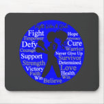 Colon Cancer Fight Like A Girl Collage mousepads