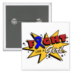 Colon Cancer Fight Like A Girl POW! buttons