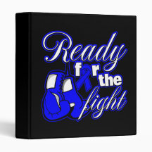 Colon Cancer Gloves Ready For The Fight Binders